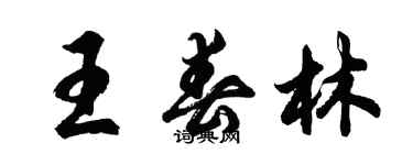 胡問遂王春林行書個性簽名怎么寫