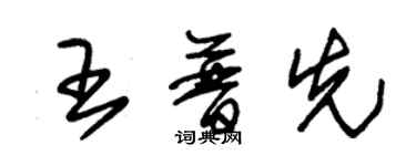 朱錫榮王普先草書個性簽名怎么寫