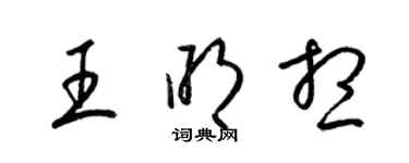 梁錦英王明想草書個性簽名怎么寫