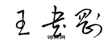 駱恆光王書剛草書個性簽名怎么寫