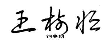 曾慶福王樹恆草書個性簽名怎么寫