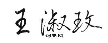 駱恆光王淑玫行書個性簽名怎么寫