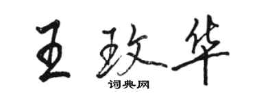 駱恆光王玫華行書個性簽名怎么寫