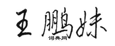 駱恆光王鵬妹行書個性簽名怎么寫