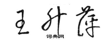 駱恆光王升萍草書個性簽名怎么寫