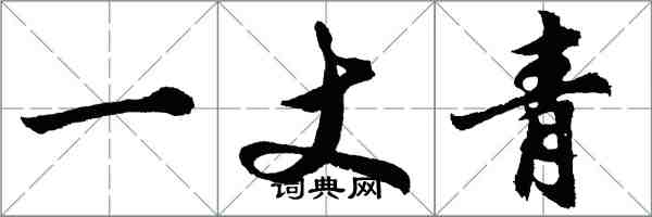 胡問遂一丈青行書怎么寫