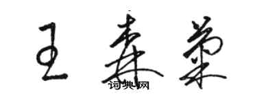 駱恆光王森菊草書個性簽名怎么寫