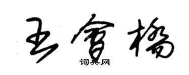 朱錫榮王會橋草書個性簽名怎么寫