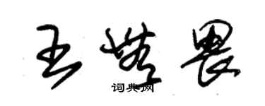 朱錫榮王無畏草書個性簽名怎么寫