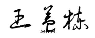 曾慶福王益棟草書個性簽名怎么寫