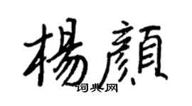 王正良楊顏行書個性簽名怎么寫