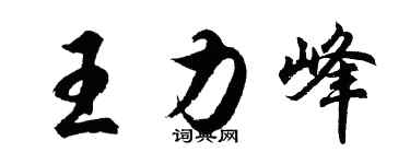 胡問遂王力峰行書個性簽名怎么寫