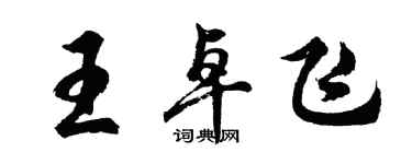 胡問遂王卓飛行書個性簽名怎么寫
