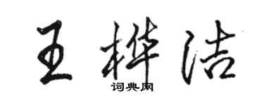 駱恆光王樺潔行書個性簽名怎么寫