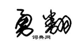 朱錫榮勇翻草書個性簽名怎么寫