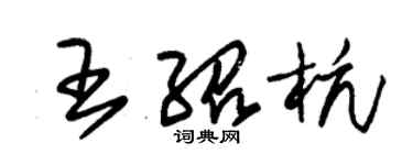 朱錫榮王紹杭草書個性簽名怎么寫