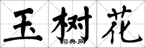 翁闓運玉樹花楷書怎么寫