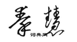 駱恆光秦慧草書個性簽名怎么寫