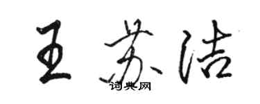 駱恆光王蘇潔行書個性簽名怎么寫