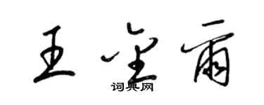 梁錦英王金爾草書個性簽名怎么寫