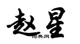 胡問遂趙星行書個性簽名怎么寫