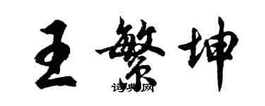 胡問遂王繁坤行書個性簽名怎么寫