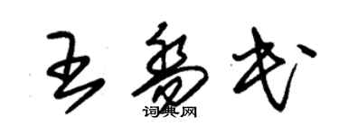 朱錫榮王喬民草書個性簽名怎么寫