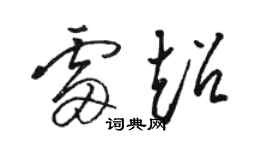 駱恆光雷超草書個性簽名怎么寫