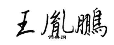 王正良王胤鵬行書個性簽名怎么寫