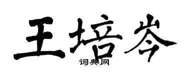 翁闓運王培岑楷書個性簽名怎么寫