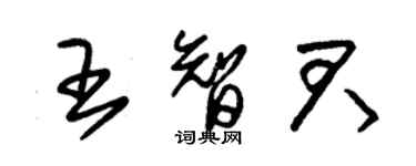 朱錫榮王智君草書個性簽名怎么寫