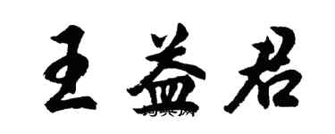 胡問遂王益君行書個性簽名怎么寫