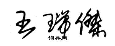 朱錫榮王瑞傑草書個性簽名怎么寫