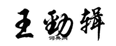 胡問遂王勁輯行書個性簽名怎么寫