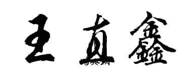 胡問遂王直鑫行書個性簽名怎么寫