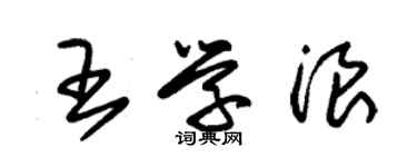 朱錫榮王學浪草書個性簽名怎么寫