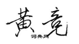 駱恆光黃競行書個性簽名怎么寫