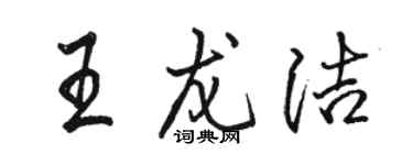駱恆光王龍潔行書個性簽名怎么寫