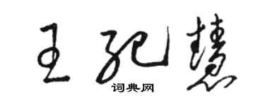 駱恆光王紀慧草書個性簽名怎么寫