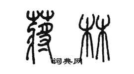 陳墨蔣林篆書個性簽名怎么寫