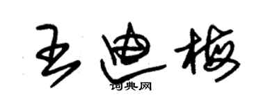 朱錫榮王迪梅草書個性簽名怎么寫