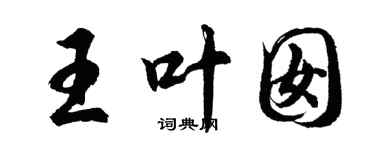 胡問遂王葉囡行書個性簽名怎么寫