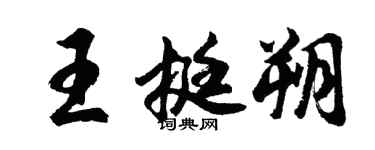 胡問遂王挺朔行書個性簽名怎么寫