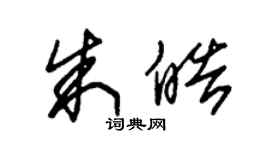 朱錫榮朱皓草書個性簽名怎么寫