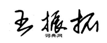 朱錫榮王振拓草書個性簽名怎么寫