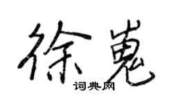 王正良徐嵬行書個性簽名怎么寫