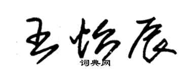 朱錫榮王怡辰草書個性簽名怎么寫