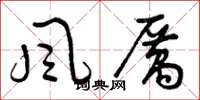 曾慶福風厲草書怎么寫