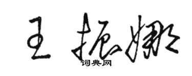 駱恆光王振娜草書個性簽名怎么寫