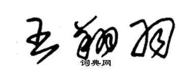 朱錫榮王翔羽草書個性簽名怎么寫